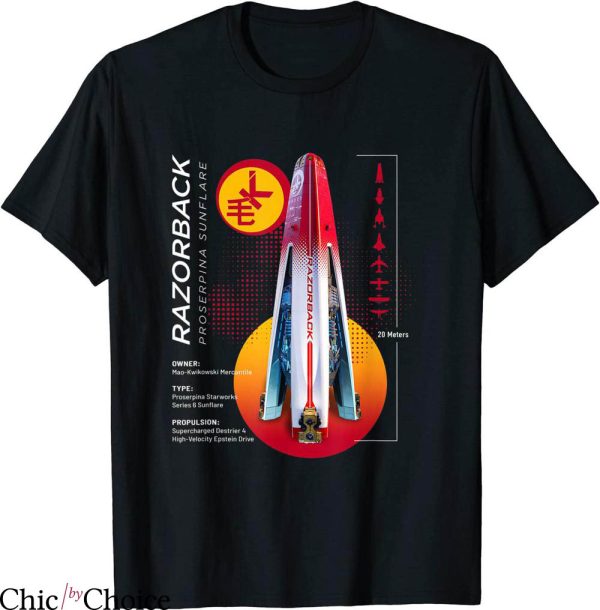 The Expanse T-shirt Razorback Ship Science Fiction TV Series