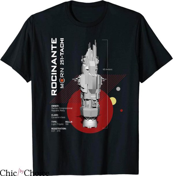 The Expanse T-shirt Rocinante Ship Science Fiction TV Series