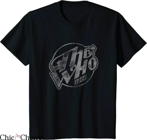 The Who Uk T-shirt The Who Official Vintage Faded Logo 1966