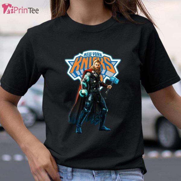 Thor Avengers Endgame Basketball New York Knicks T-Shirt – Best gifts your whole family