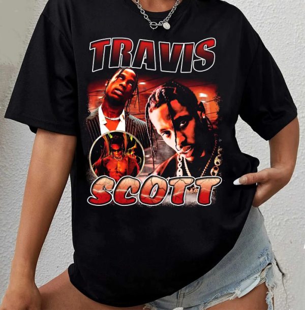 Travis Scott Rapper Bootleg Retro T-Shirt