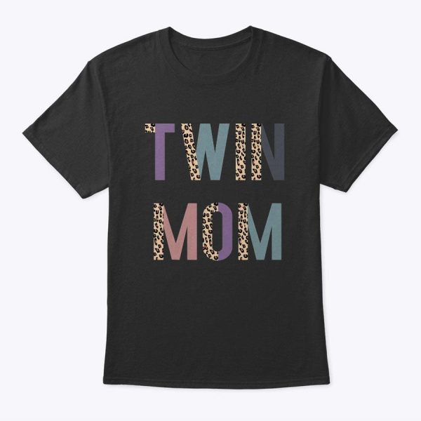 Twin Mom Shirt, Mother’s Day Shirt, Twin Mom Tshirt, Leopard T-Shirt