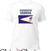 University Of American Samoa T Shirt Distressed Color Flag