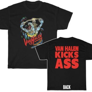 Van Halen Robot Dinosaur Van Halen Kicks Ass Shirt Van Halen Robot Dinosaur Van Halen Kicks Ass Shirt
