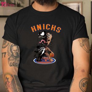 Venom Groot New York Knicks Basketball T-Shirt – Best gifts your whole family