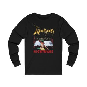 Venom Nightmare Cover with Lyrics on Back Long Sleeved Shirt