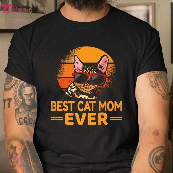 Vintage Best Cat Mom Ever Retro T-Shirt – Best gifts your whole family