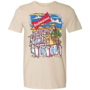 Vintage Budweiser T-Shirt Western Cowboy