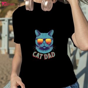 Vintage Cat Daddy Funny Cat Lover Cat Dad Father T-Shirt – Best gifts your whole family