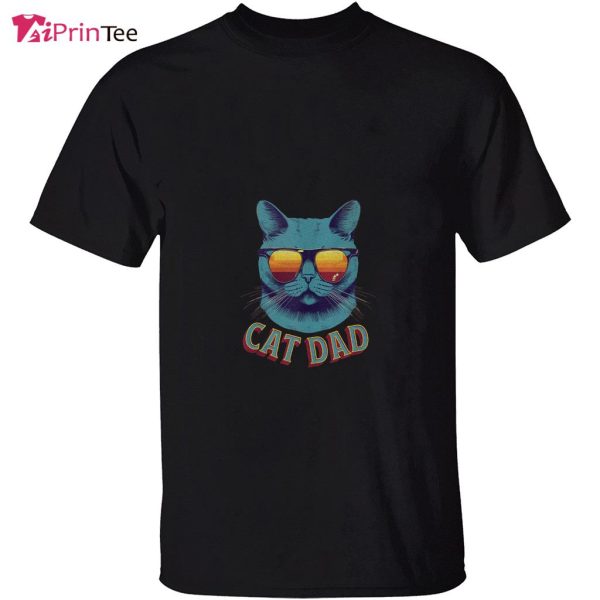 Vintage Cat Daddy Funny Cat Lover Cat Dad Father T-Shirt – Best gifts your whole family