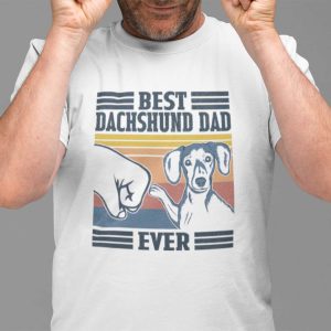 Vintage Dachshund Dad Shirt Best Dachshund Dad Ever