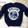 Vintage Dallas Football Ribbon Helmet T-Shirt – Best gifts your whole family