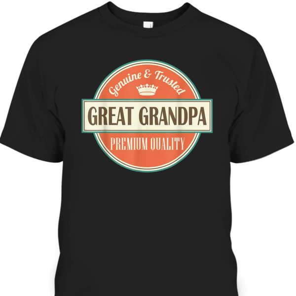 Vintage Father’s Day T-Shirt Best Gift For Great Grandma
