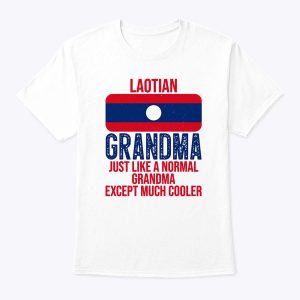 Vintage Laotian Grandma Laos Flag For Mother’s Day T-Shirt