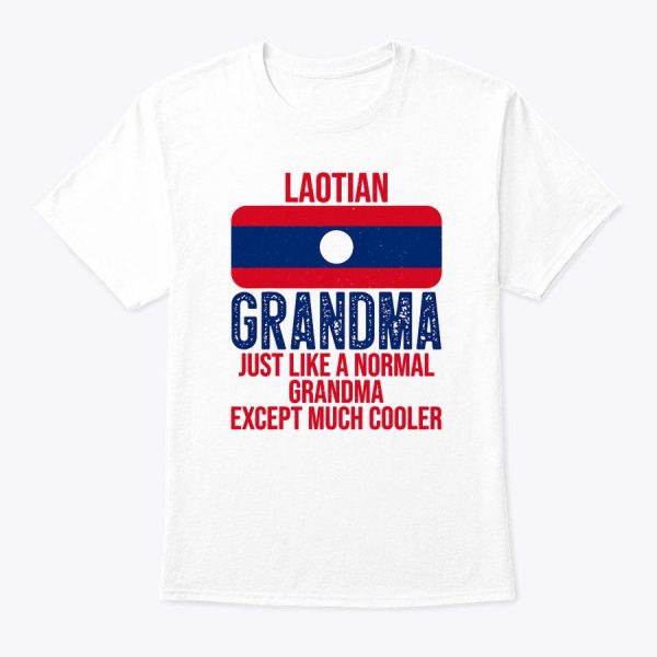 Vintage Laotian Grandma Laos Flag For Mother’s Day T-Shirt