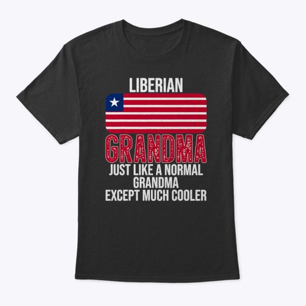Vintage Liberian Grandma Liberia Flag For Mother’s Day T-Shirt