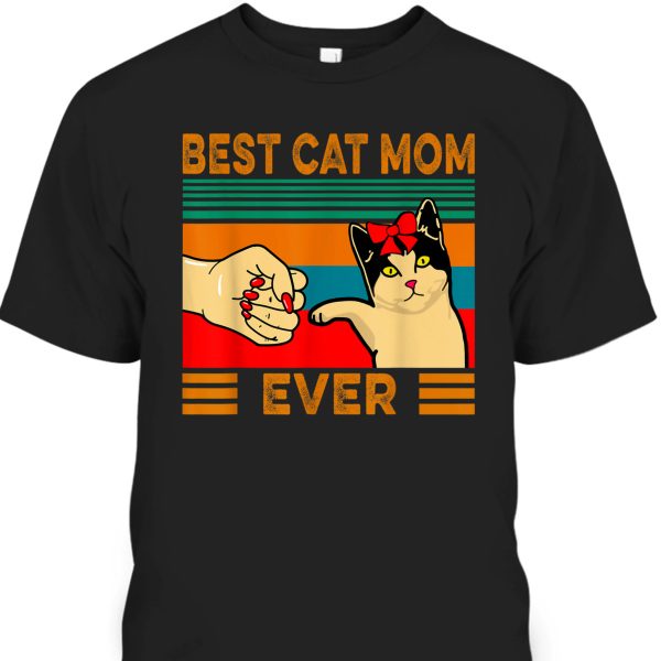 Vintage Mother’s Day T-Shirt Best Cat Mom Ever