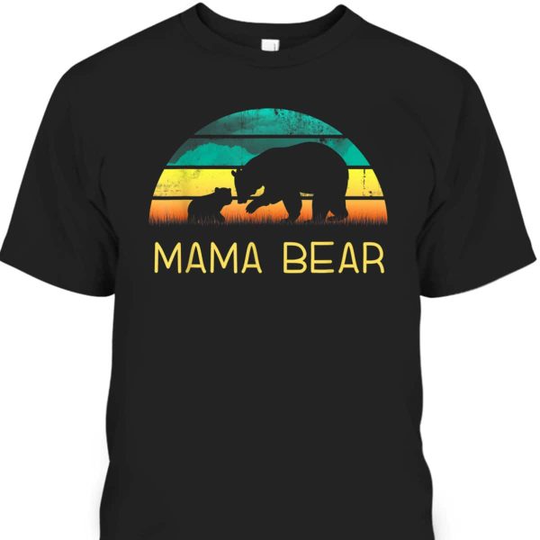 Vintage Mother’s Day T-Shirt Mama Bear One Cub