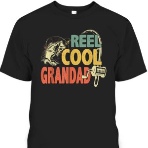 Vintage Reel Cool Grandad Father’s Day Gift For Grandpa From Grandson T-Shirt