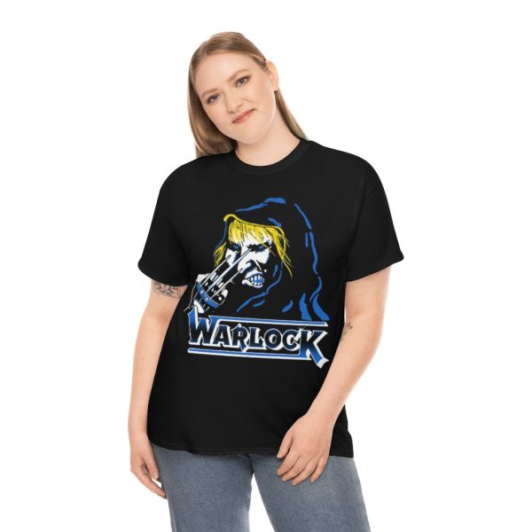 Warlock 1985 Hellbound Blue Design Tour Shirt