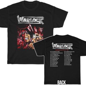 Warlock Hellbound 1985 Tour Shirt Warlock Hellbound 1985 Tour Shirt