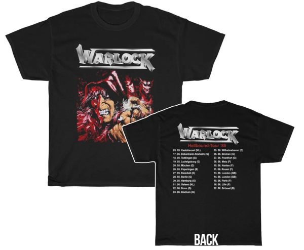 Warlock Hellbound 1985 Tour Shirt