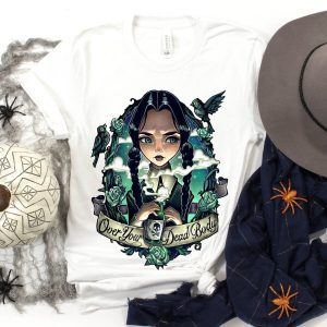 Wednesday Addams Over Your Dead Body T Shirt 3