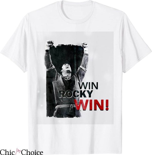 Win Rocky Win T-shirt Boxer Rocky Balboa Wins Boxing Fans
