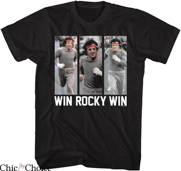 Win Rocky Win T-shirt Rocky Balboa Training Boxing Boxer USA