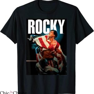 Win Rocky Win T-shirt Rocky IV Best Movie 1985 American Flag