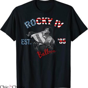 Win Rocky Win T-shirt Rocky IV Movie 1985 American Flag
