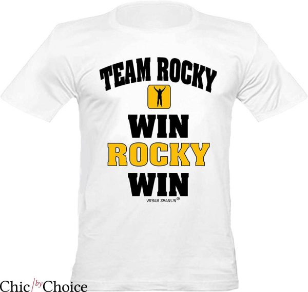 Win Rocky Win T-shirt Team Rocky Balboa Winner Boxing Boxer