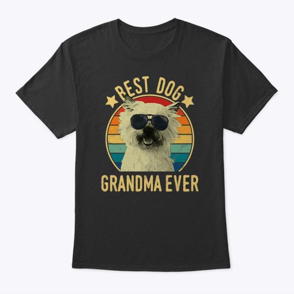 Womens Best Dog Grandma Ever Cairn Terrier Mother’s Day T-Shirt
