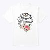 Womens Blessed Momma Floral Mom Decoration T-Shirt (1)