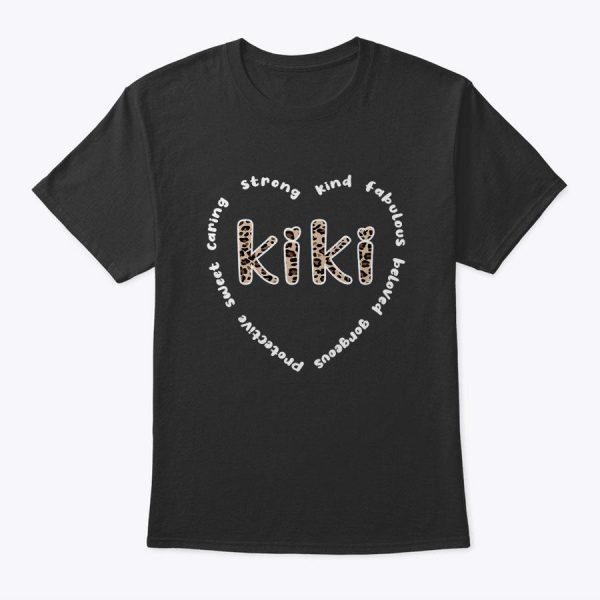 Womens Kiki Grandmother Heart Kiki Grandma Appreciation T-Shirt