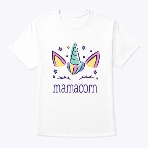 Women’s Mamacorn Unicorn Birthday Cute Mother’s Day T-Shirt