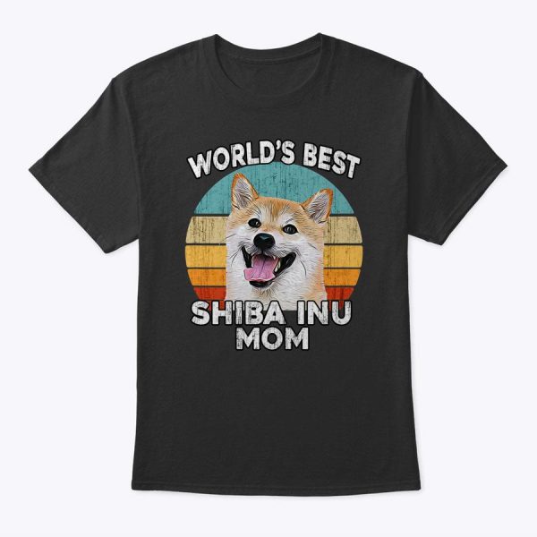 Womens Shiba Inu Mother’s Day – World’s Best Shiba Inu Mom Dog T-Shirt