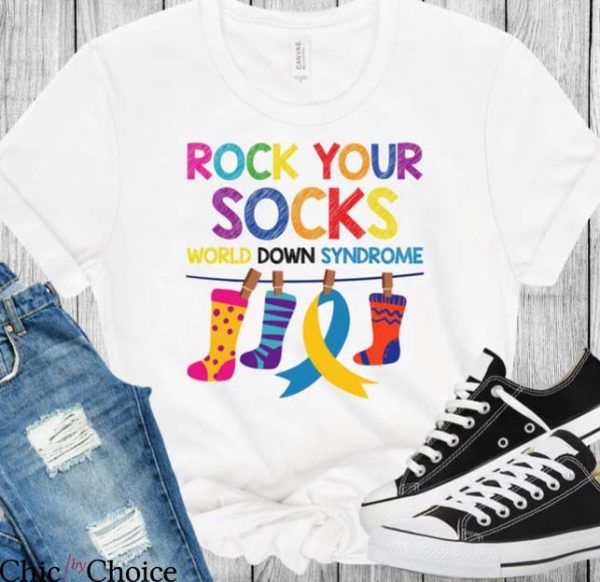 World Down Syndrome Day T Shirt Rock Your Sock Down Syndrome