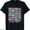 B 52s T-Shirt Never Forget Audio Cassette Tape