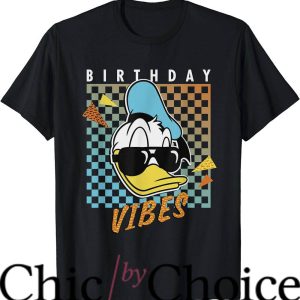 Adult Birthday T-Shirt Donald Duck Birthday Tee Birthday