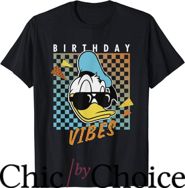 Adult Birthday T-Shirt Donald Duck Birthday Tee Birthday