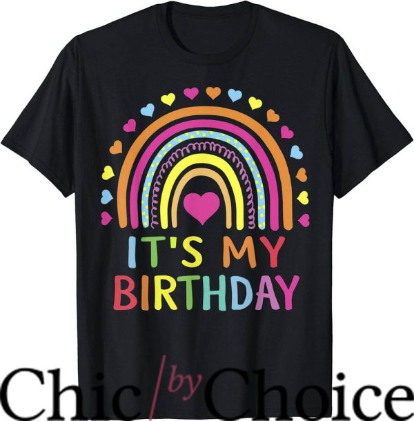 Adult Birthday T-Shirt Gift Rainbow T-Shirt Birthday