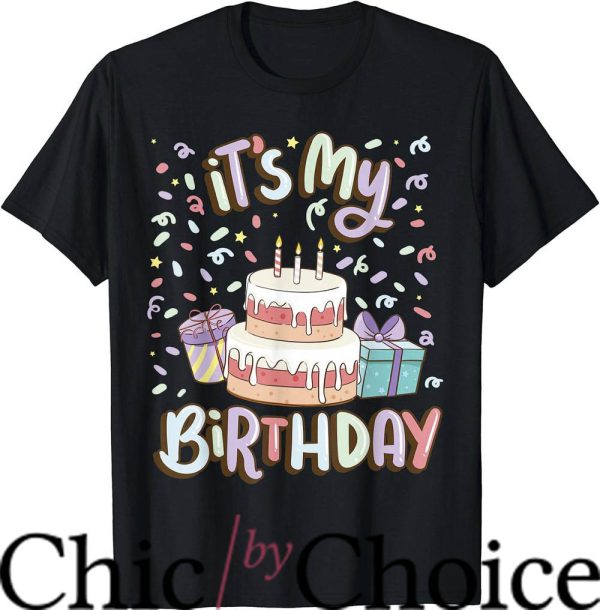 Adult Birthday T-Shirt It’s My Birthday Cake Tee Birthday