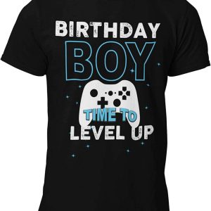 Adult Birthday T-Shirt Level Up Game T-Shirt Birthday