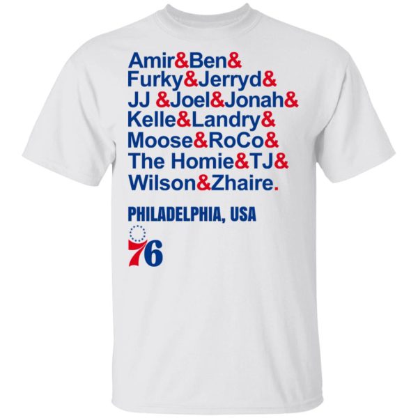 Amir & Ben & Furky & Jerryd Philadelphia USA 76 T-Shirts, Hoodies, Long Sleeve