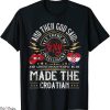 Arsenal 23/24 T-Shirt Croatia Flag Souvenirs For Croatians