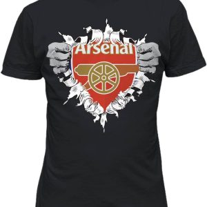 Arsenal 23/24 T-Shirt Smart London Super Hero Logo Soccer