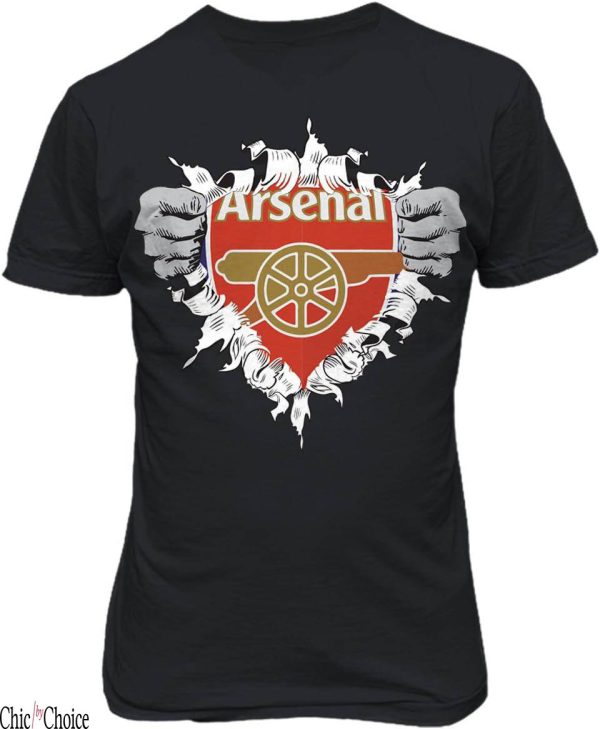 Arsenal 23/24 T-Shirt Smart London Super Hero Logo Soccer