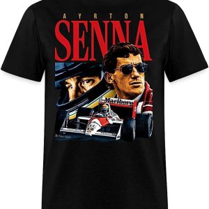 Aryton Senna T-Shirt 90s Racing Ayrton Senna