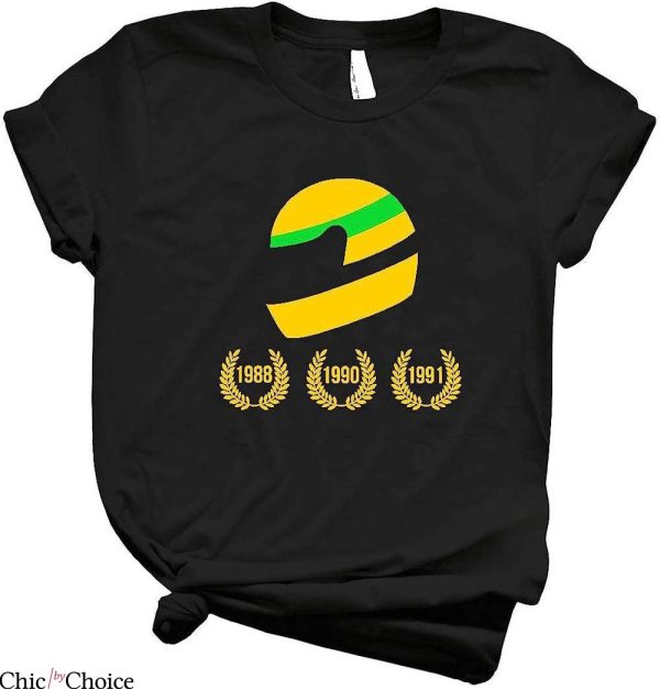 Aryton Senna T-Shirt Ayrton Senna The 3 Times World Champion